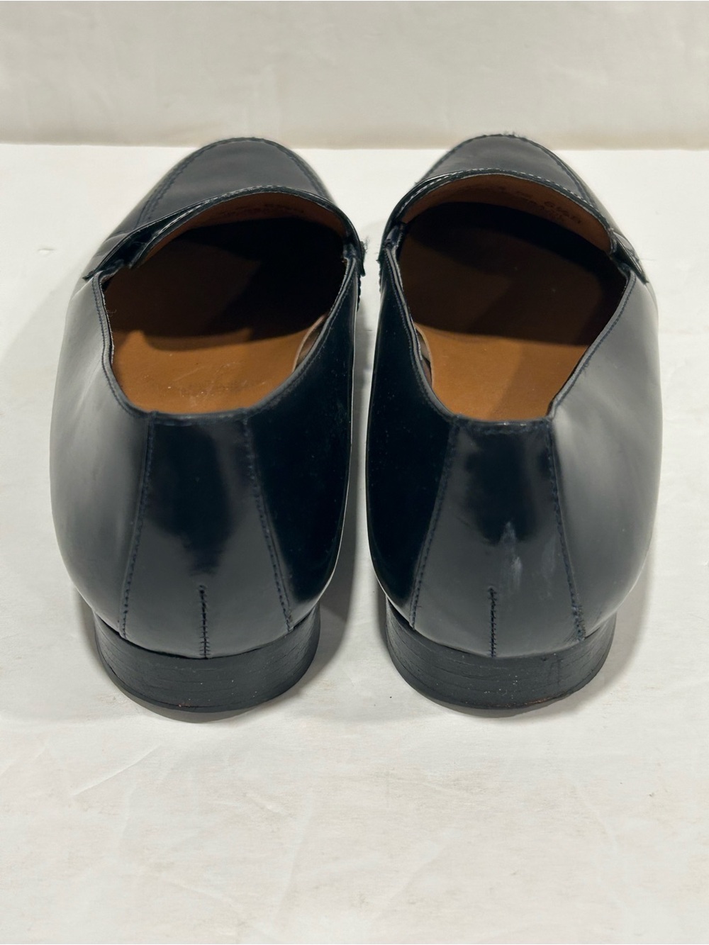 Lauren Ralph Lauren Black Leather Penny Loafers Made in Brazil Size 6.5 Vintage - Picture 4 of 12
